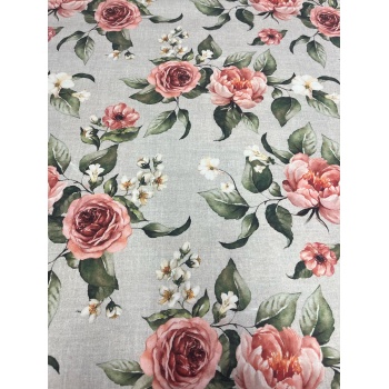 Prinditud dekoratiivkangas, linase tooni põhjal roosikimbud.jpg