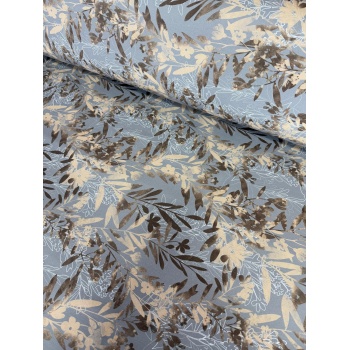 VETTHÜLGAV prinditud kangas, sinakal põhjal beešid-pruunid lehed.jpeg