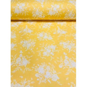 Puuvillane kangas 2,4m kollasel lillekimbud.jpg