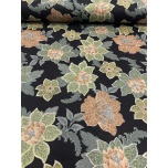 Viskoostrikotaaž Rohekad lilled