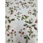 VETTHÜLGAV dekoratiivkangas, valgel MAASIKAD.