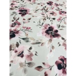 VETTHÜLGAV dekoratiivkangas,helehallil roosad lilled.