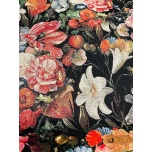 Mööblikangas Gobelään Suured lilleõied.