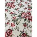 Mööblikangas Gobelään Roosikimbud heledal.